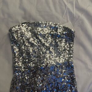 Sequin Strapless Dress